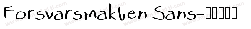 Forsvarsmakten Sans字体转换